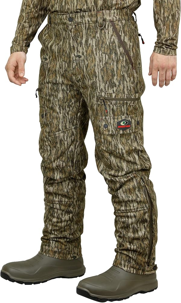 Mossy Oak Sherpa Fleece Lined Camo Hunting Pants for Men