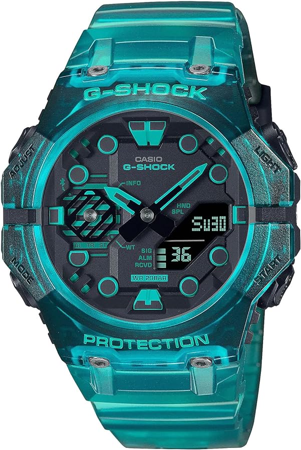 Casio G-Shock Men's GAB001G-2A Clear Green Analog-Digital Watch