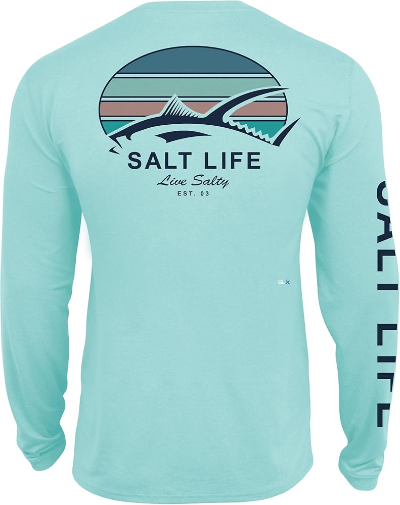 Salt Life Men's Tuna Tribe Long Sleeve Performance Pocket Tee