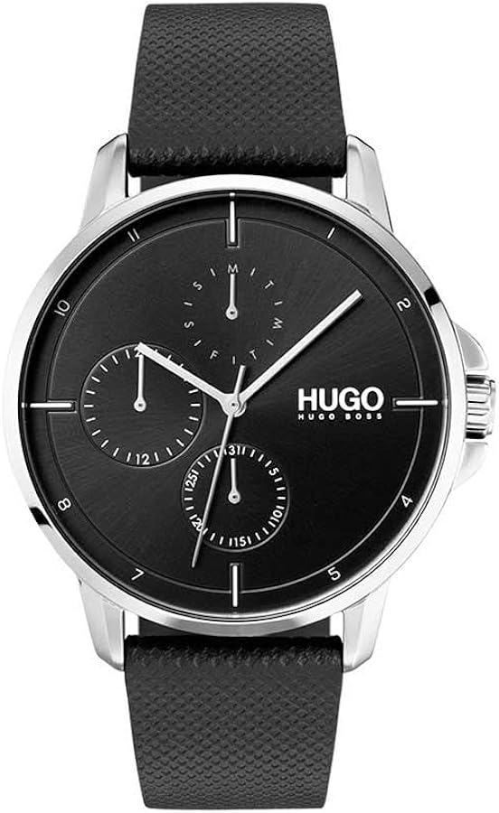 HUGO Men's #Focus 42mm Quartz Multifunction Watch | Water Resistant | Premium Fashion Timepiece for All Occasions