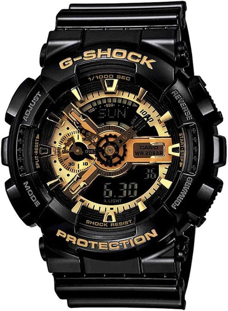 Casio G-Shock Quartz Hybrid Black Dial Men's Watch GA110B-1A