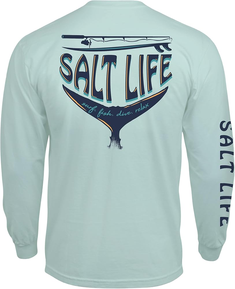 Salt Life Men's Sl Reel Long Sleeve Tee