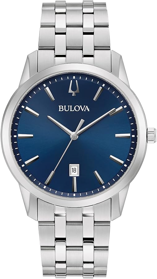 Bulova Men's Classic Sutton 3-Hand Calendar Date Quartz Watch, 40mm