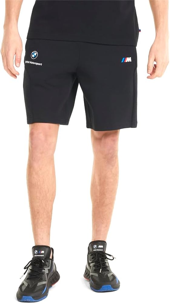 Puma Mens Bmw Mms Sweat Shorts Athletic Bottoms Casual Pockets - Black - Size XXL