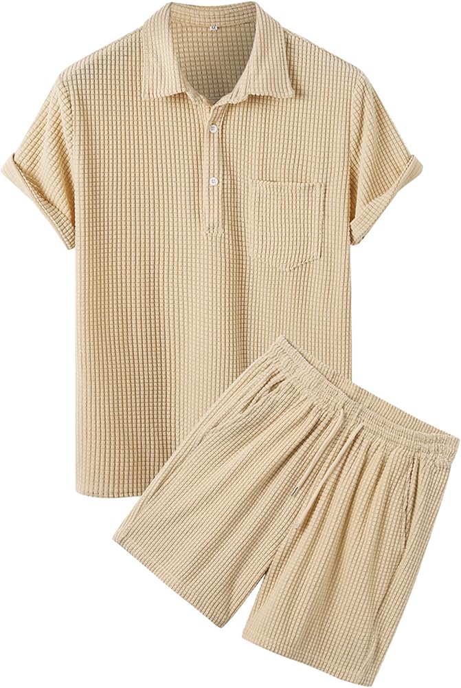 ZAFUL Men's Casual Button-Down Shirts Short Sleeve Striped Dress Shirts Button Down Tops