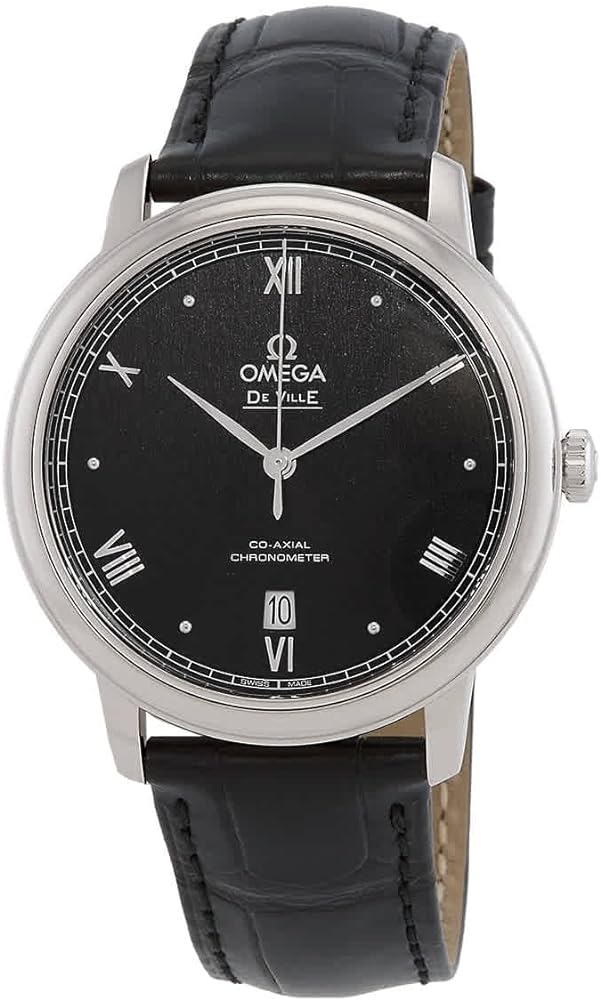 Omega De Ville Prestige 39.5mm Automatic Black Dial Men's Watch 42413402001002