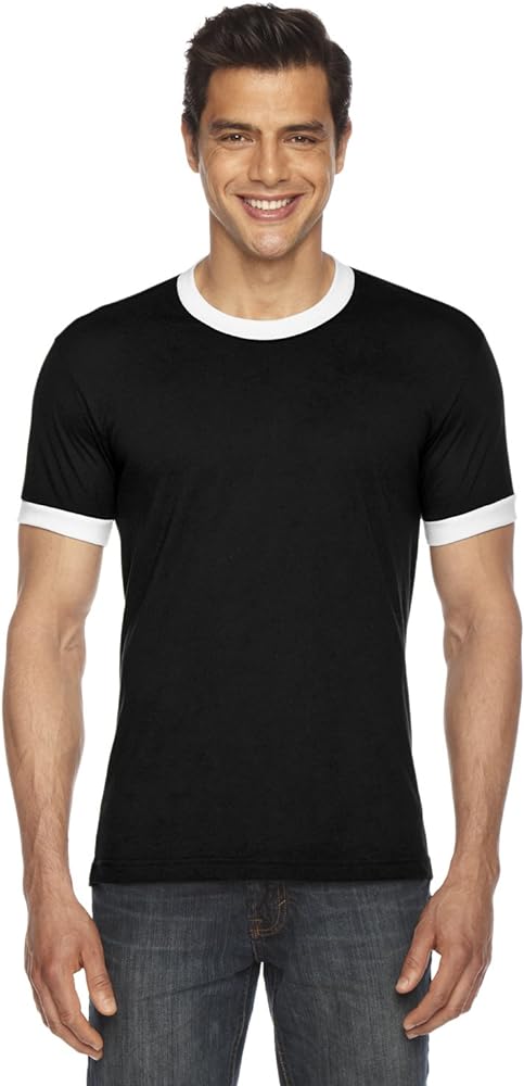 American Apparel Men's Poly-Cotton Short Sleeve Crew Neck