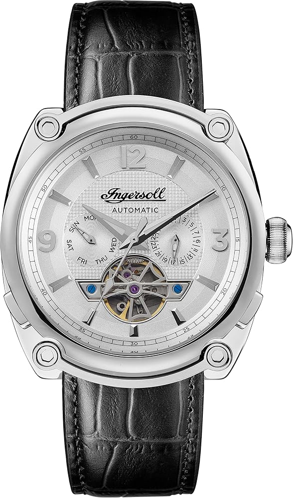 Ingersoll The Michigan Mens Analog Automatic Watch with Leather Bracelet I01105