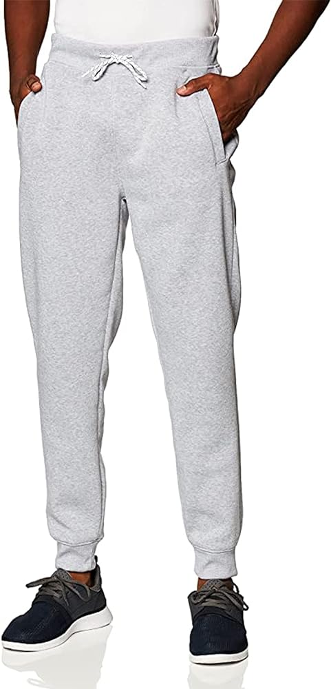 WT02 Men's Active Basic Fleece Joggers, Relaxed and Comfortable Sweatpants