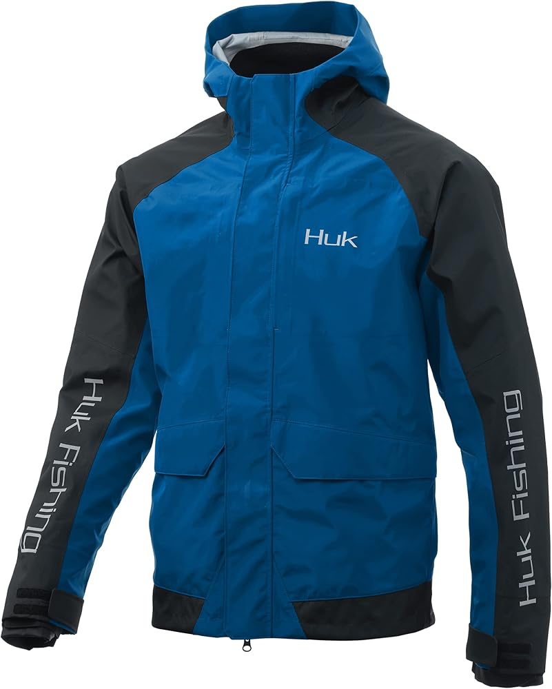 HUK Men's Tournament Wind & Water Proof Rain Jacket