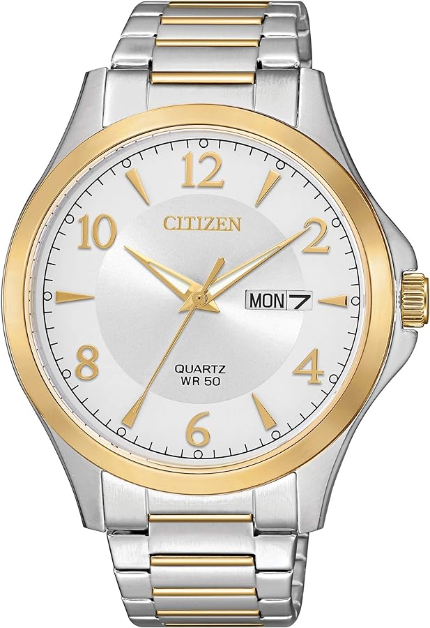 Citizen Quartz Mens Watch, Stainless Steel, Classic, Two-Tone (Model: BF2005-54A)