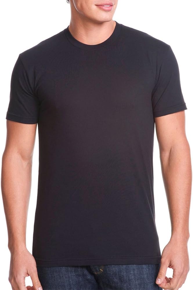 Next Level Mens Premium Fitted CVC Crew Tee Black(1pck) X-Large