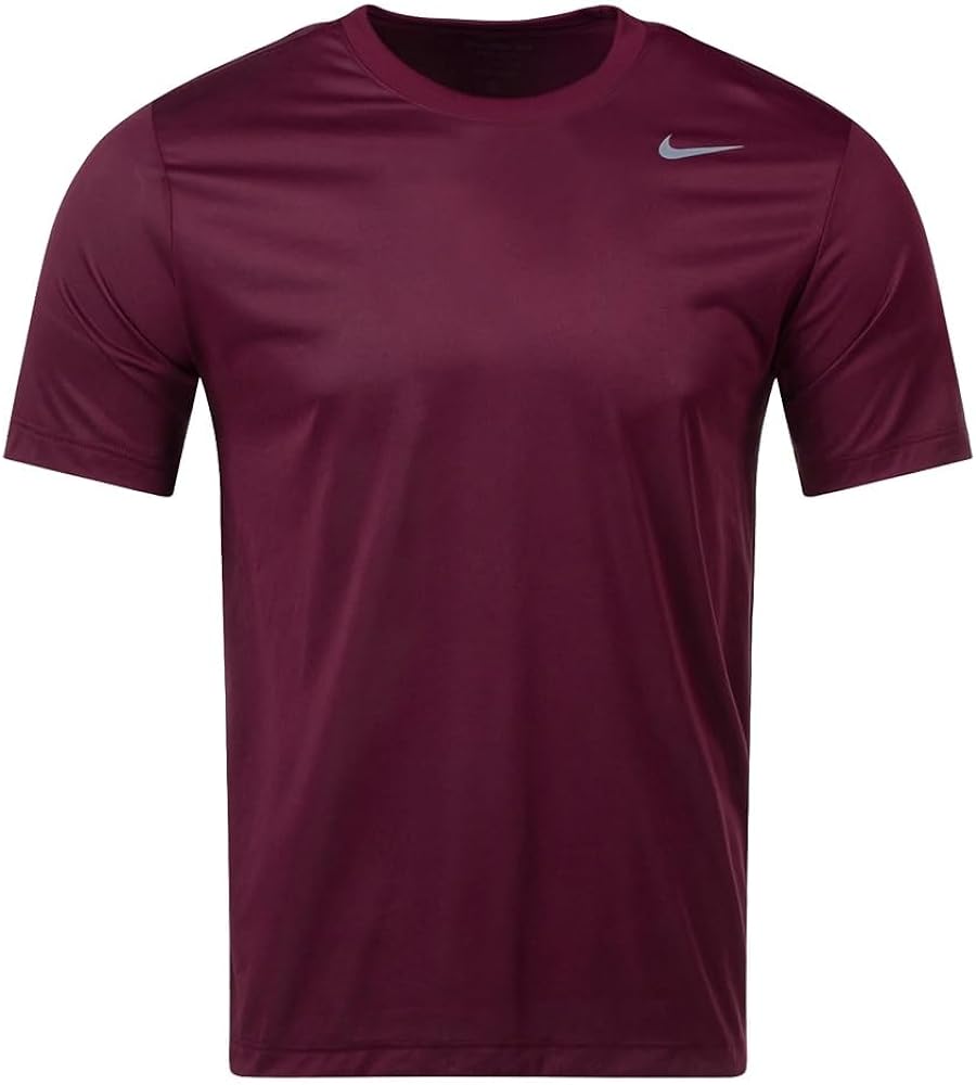 Nike Mens Team Legend Short Sleeve Crew T-Shirt (3XL, Deep Maroon)