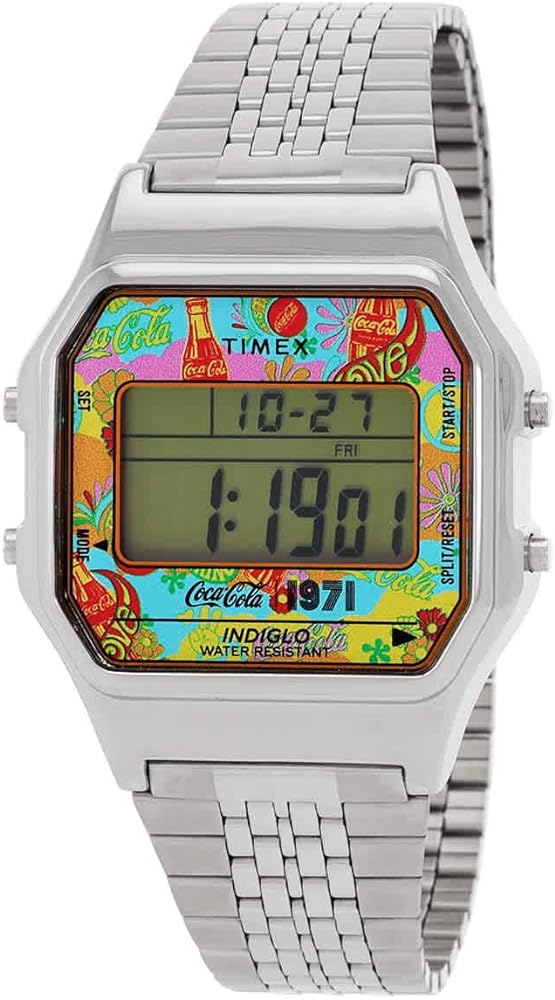 Timex Coca-Cola Unity Alarm Quartz Digital Unisex Watch TW2V25900N9