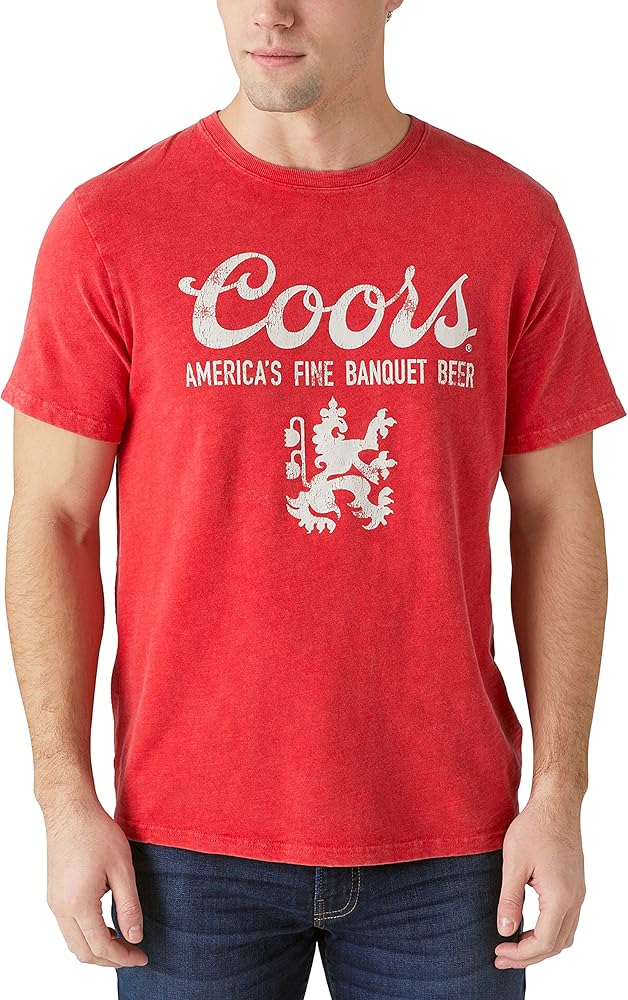 Lucky Brand Men's Short Sleeve Coors Logo Graphic Tee