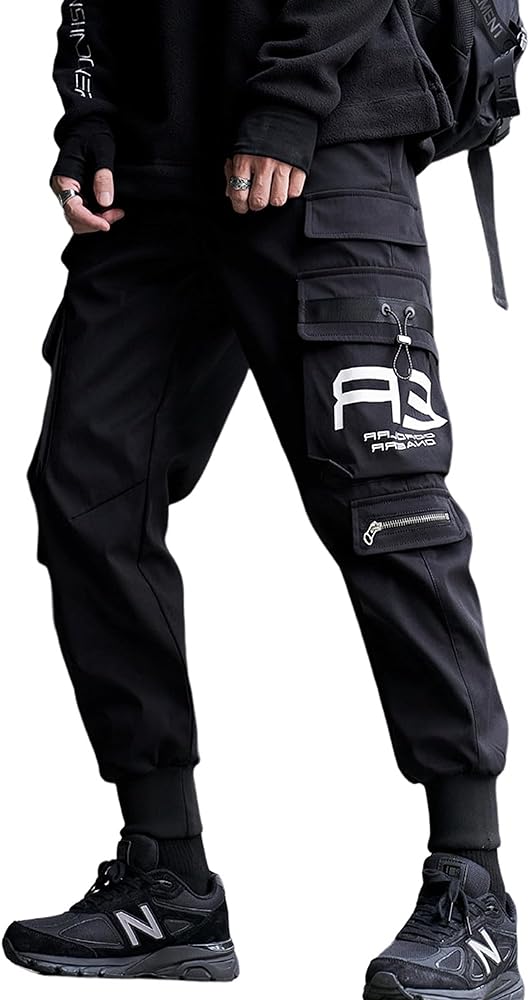 Men's Jogger Pants Punk Cargo Baggy Techwear Streetwear Hip Hop Couple Women Unisex Sports Casual Pants