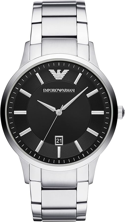 Emporio Armani Men's Three-Hand Date Stainless Steel Watch (Model: AR11181)