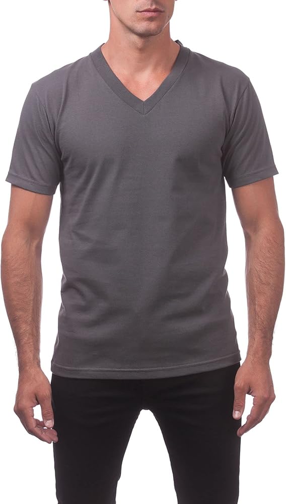 Pro Club Men's Comfort Short Sleeve V-Neck Shirt