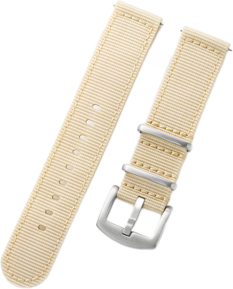 TACTICAL FROG Leather Watch Bands for Men, 20mm Watch Strap, Leather Replacement Watch Straps