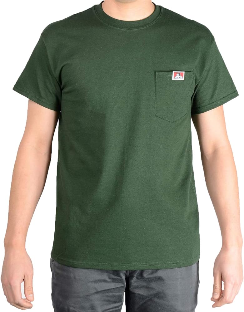 Ben Davis Men's Short Sleeve Heavyweight Pocket T-Shirt