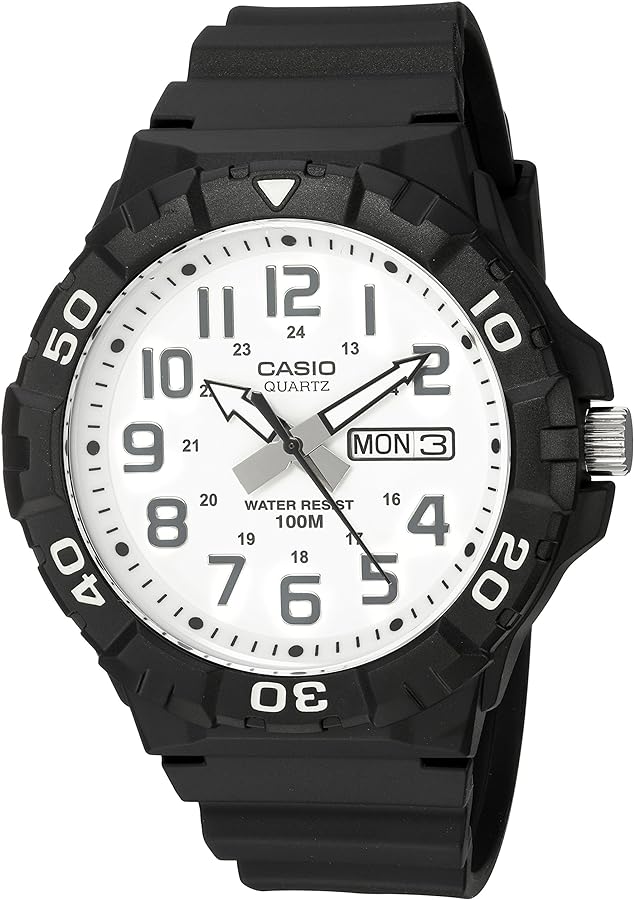 Casio Men's MRW-210H-7AVCF Diver Style Analog Display Quartz Black Watch