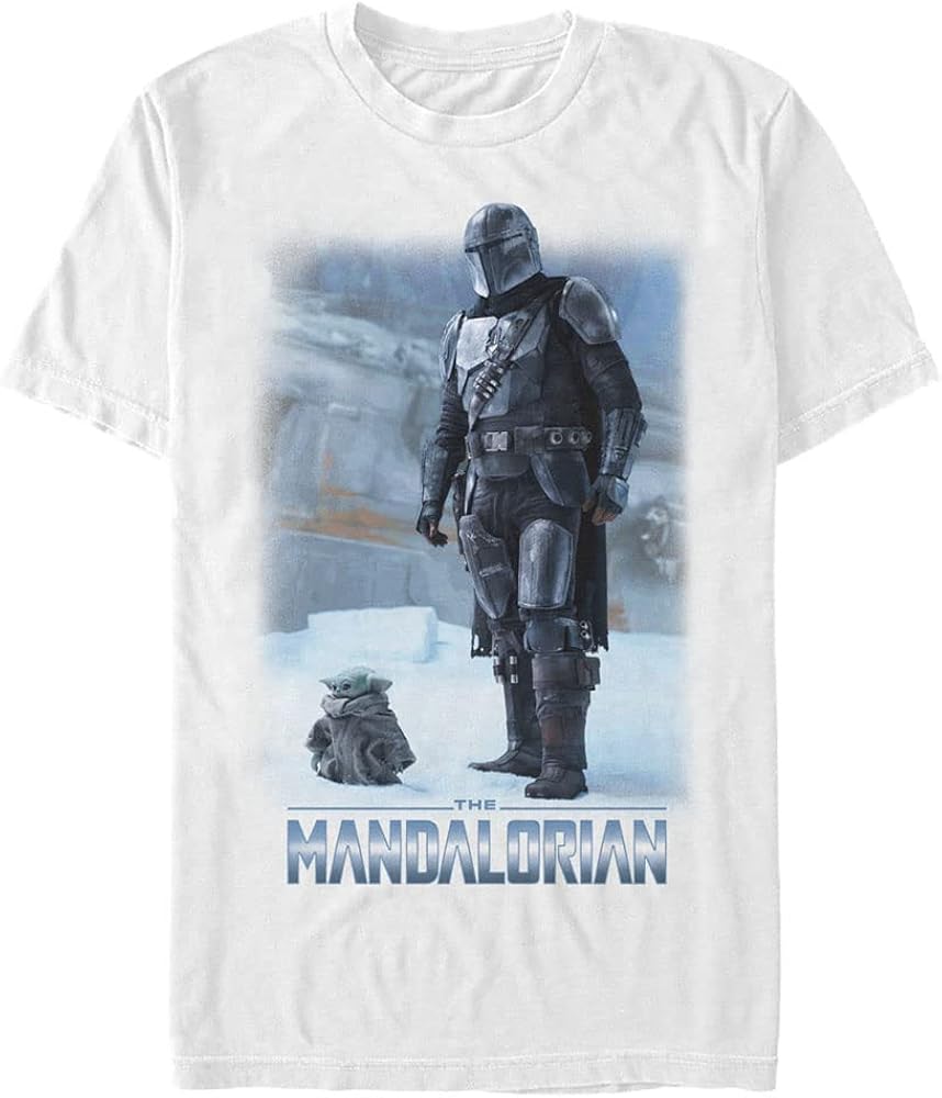 STAR WARS Big & Tall Mandalorian Mandomon Epi2 Cute Men's Tops Short Sleeve Tee Shirt