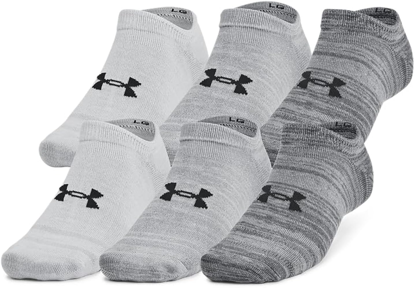 Under Armour Unisex-Adult Essential No Show Socks 6 Pack