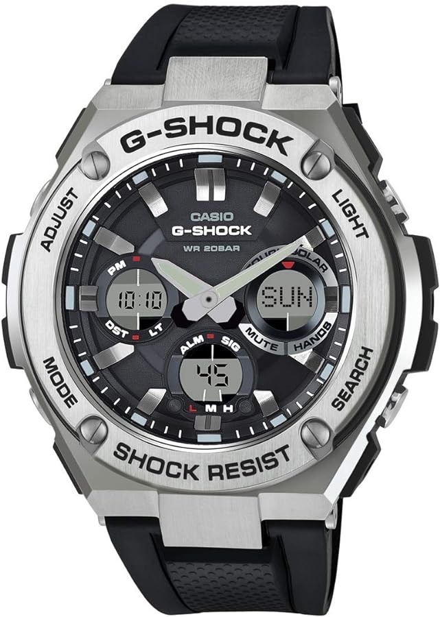 Casio Men's GST-S110-1ACR G Shock Analog-Digital Display Quartz Black Watch