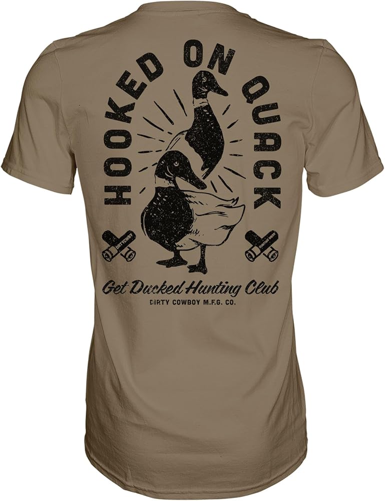 Combat Iron Men’s Graphic Short Sleeve T-Shirt | Hooked On Quack Athletic Mens Novelty Tee