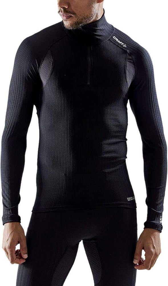 Craft Sportswear Men's Active Extreme X 1/4 Zip | Long Sleeve Half Zip Baselayer Top | Great for Racing & Workouts