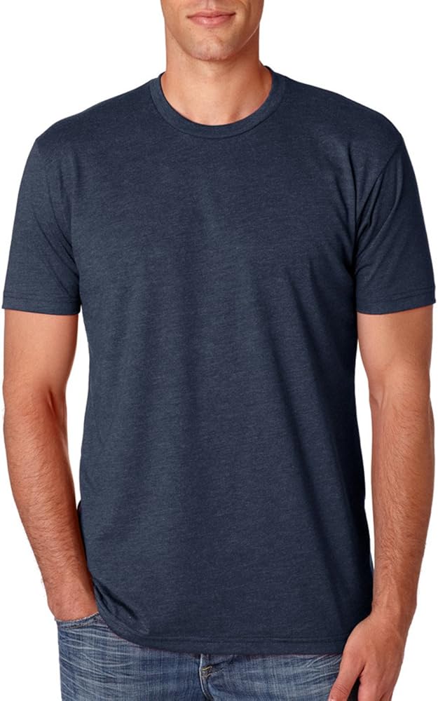 Next Level N6210 T-Shirt, Dark Heather Gray + Midnight Navy (2 Pack), Medium