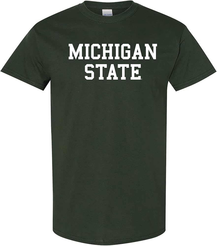 NCAA Michigan State Spartans Basic Block, Team Color T Shirt