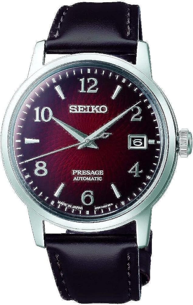 Seiko Presage Automatic Red Dial Men's Watch SRPE41J1