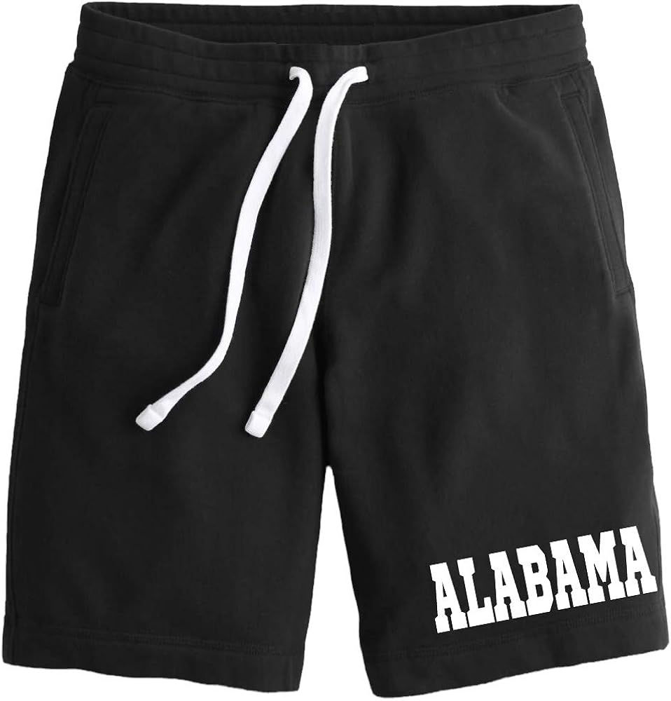 Men's Alabama State V671 Black Fleece Shorts