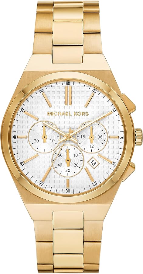 Michael Kors Lennox Chronograph Gold-Tone Stainless Steel Men's Watch (Model: MK9120)