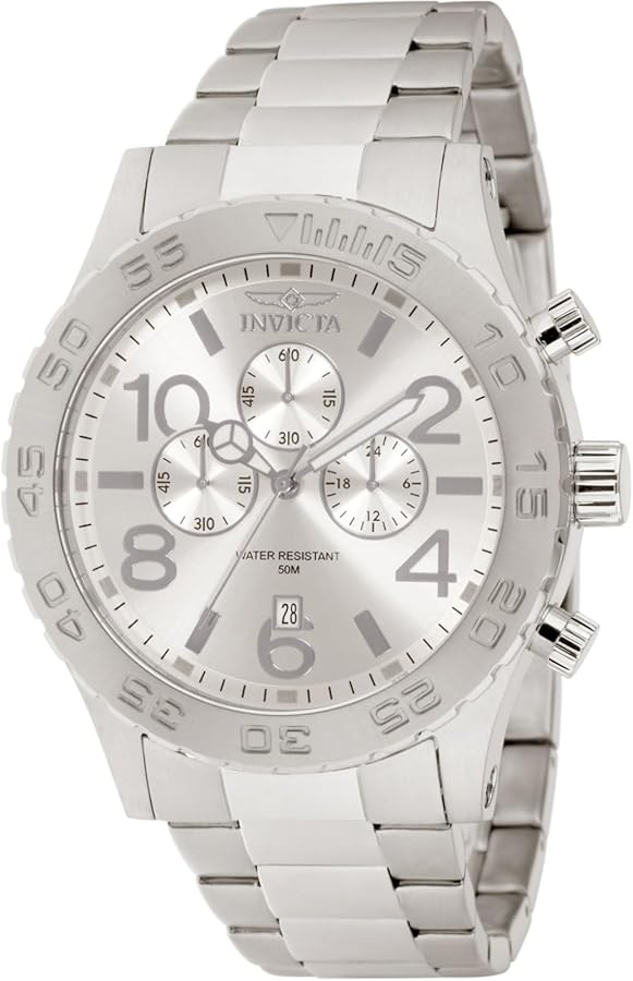 Invicta Men's 1269 Specialty Chronograph Silver Dial Watch