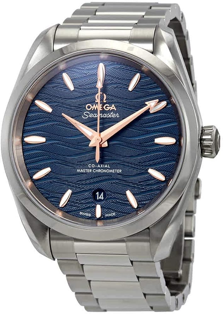 Omega Seamaster Aqua Terra Co-Axial Master Chronometer Automatic Blue Dial Men's Watch 220.10.38.20.03.002