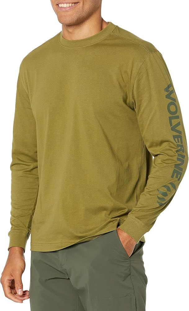 Wolverine Mens Graphic Long Sleeve Tee