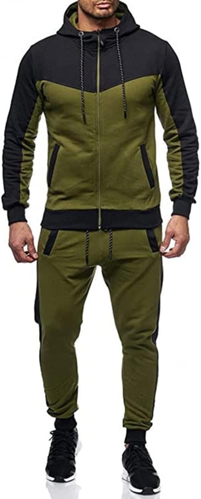 Track Suits for Men Set Full Zip Sweatsuit Outdoor Jogging Men Tracksuits