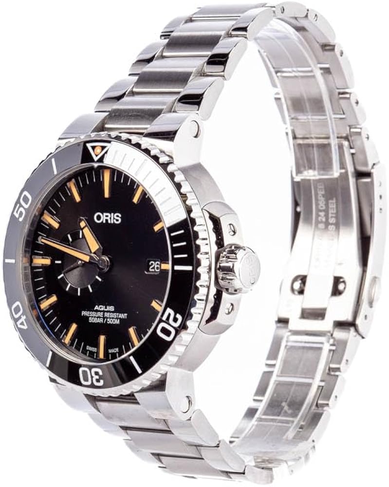 Oris Aquis Small Second, Date Black Dial Men's Watch - Model Number: 01 743 7733 4159-07 8 24 05PEB