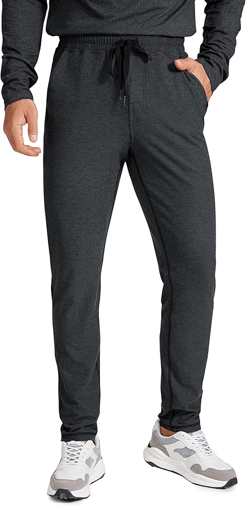 CRZ YOGA Mens Comfy Lounge Pants 30" - Super-Soft Open Bottom Yoga Casual Pajama Pants Athletic Sweatpants with Pockets