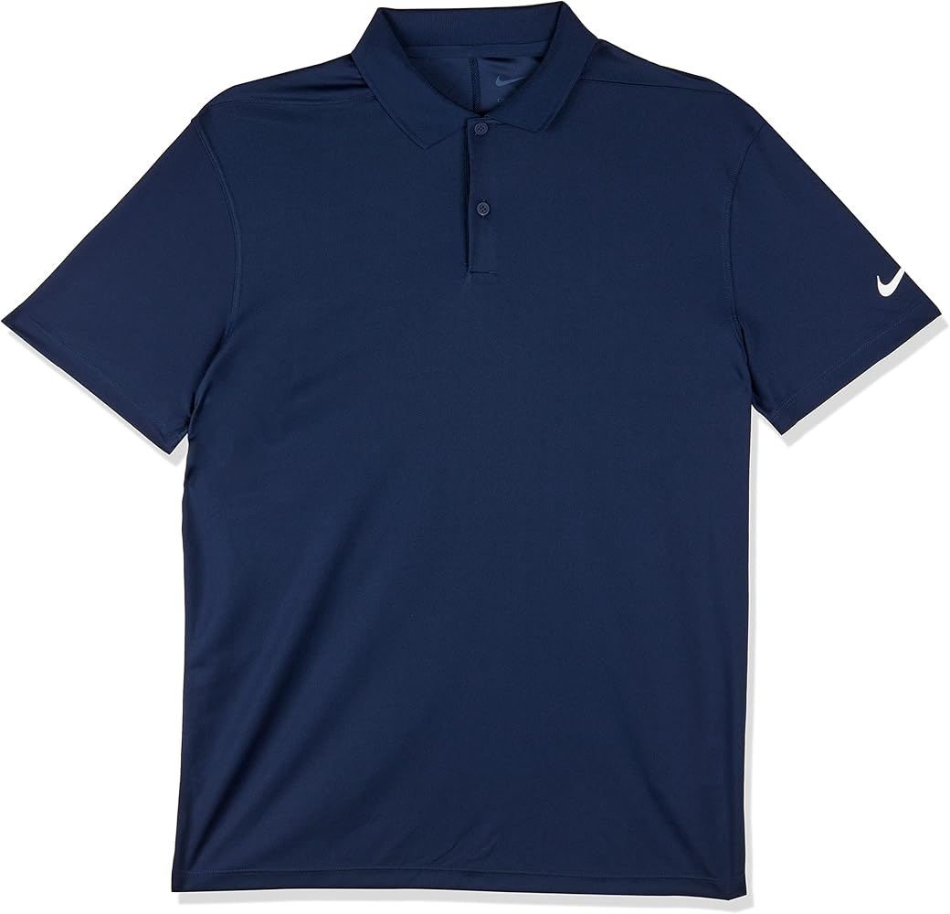 Nike Mens Dry Victory Solid Polo Golf Shirt (as1, Alpha, x_l, Regular, Regular, College Navy/White, X-Large)