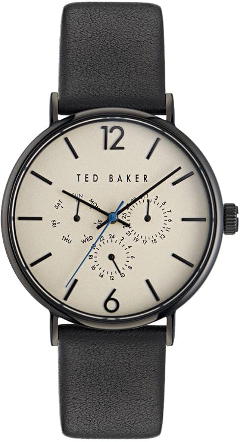 Ted Baker Gents Black Eco Genuine Leather Strap Watch (Model: BKPPGF3069I)