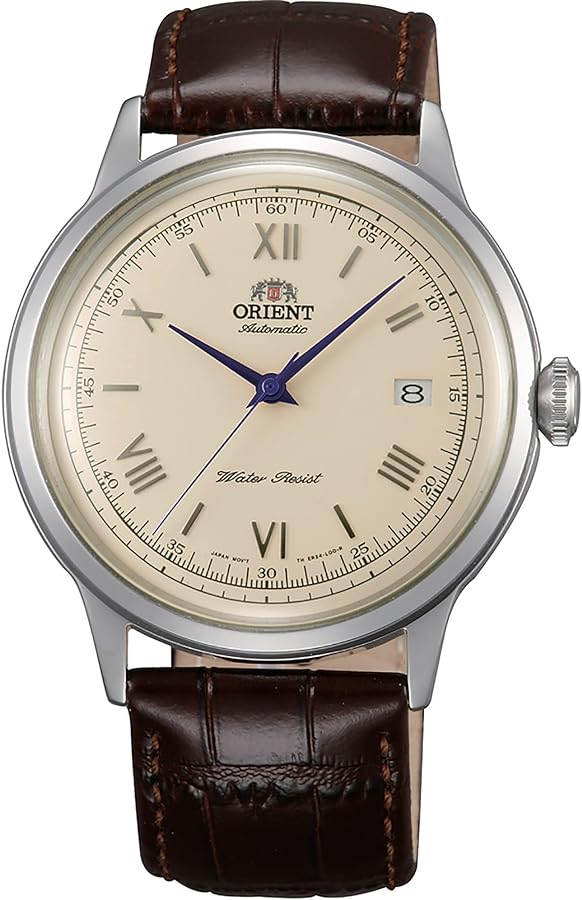 Orient Men's '2nd Gen. Bambino Ver. 2' Japanese Automatic Stainless Steel and Leather Dress Watch