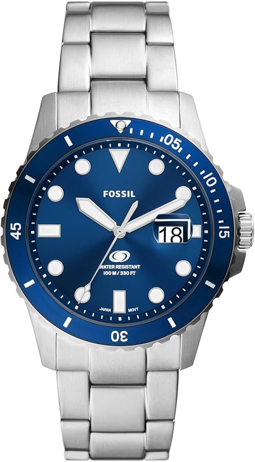 Fossil Men's Sports Watch with Stainless Steel, Silicone, or Leather Band