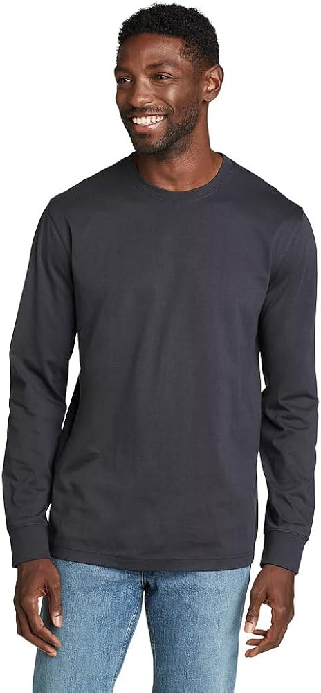 Eddie Bauer Men's Legend Wash 100% Cotton Long-Sleeve Classic T-Shirt