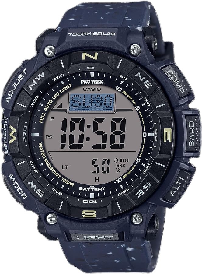 Casio Pro Trek Tough Solar Environmentally Friendly Bio-Based Resin Digital Watch PRG-340-SC-2CR