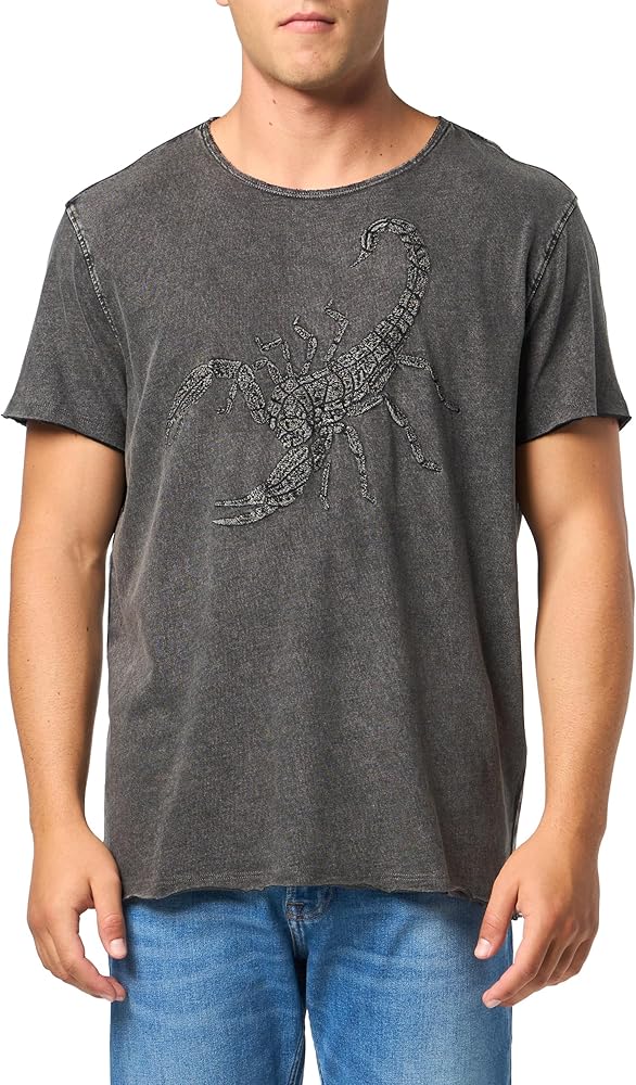 John Varvatos Men's Scorpion Embroidery Tee