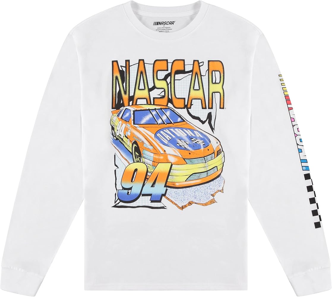 NASCAR Vintage Daytona 500 Shirt Racing Mens Graphic Long Sleeve T-Shirt