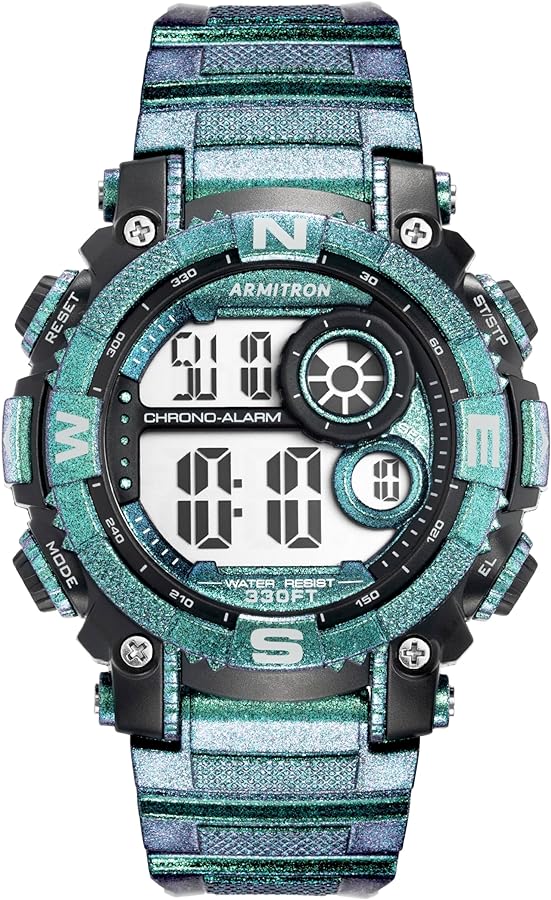 Armitron Sport Men's Digital Chronograph Resin Strap Watch, 40/8284